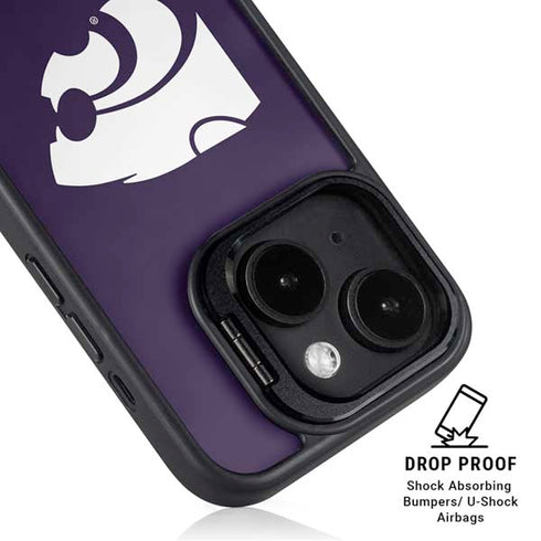 Kansas State University K-State iPhone 15 Plus Kickstand Case